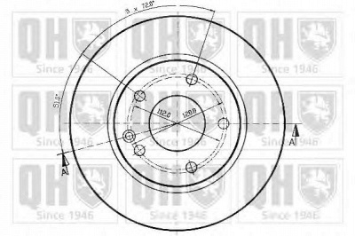 QUINTON HAZELL bdc4745 -  Тормозной диск